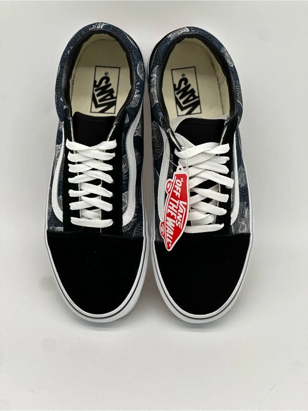 Vans Black & Navy Old Skool with White Stripe